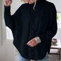 Women Knitted Loose Pullover Sweater