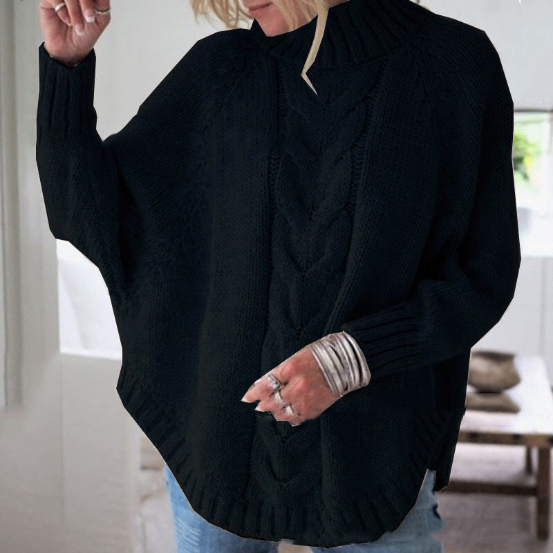 Women Knitted Loose Pullover Sweater