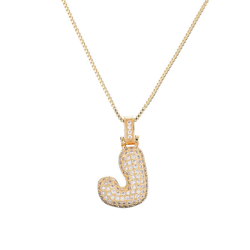 Initial Bubble Necklace