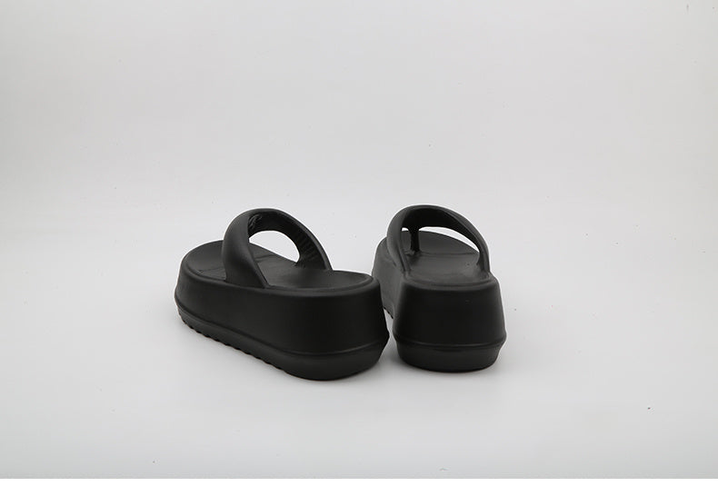 Thick Soled Flip-flops For Female Summer Wear Small High Heel Sandals