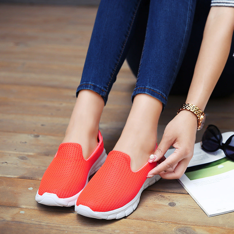 Wide Slip-On Walking Shoes