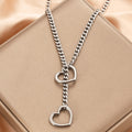 Cuban Adjustable Heart Necklace