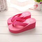 A new explosion of anti-skid cloth soled ladies summer FLIP FLOPS SANDALS are angle muffin candy color slippers