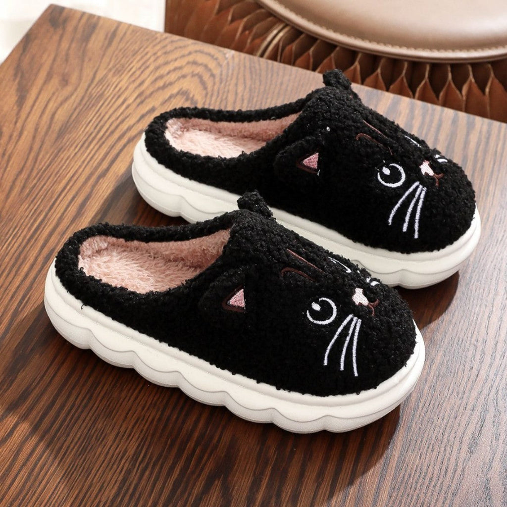 Cozy Kitten Plush Slippers for Kids