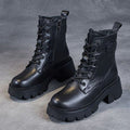 Platform Orthopedic Leather Boots