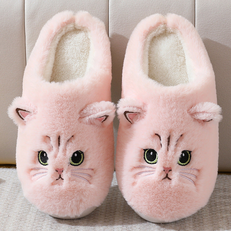Cozy Kitten Plush Slippers