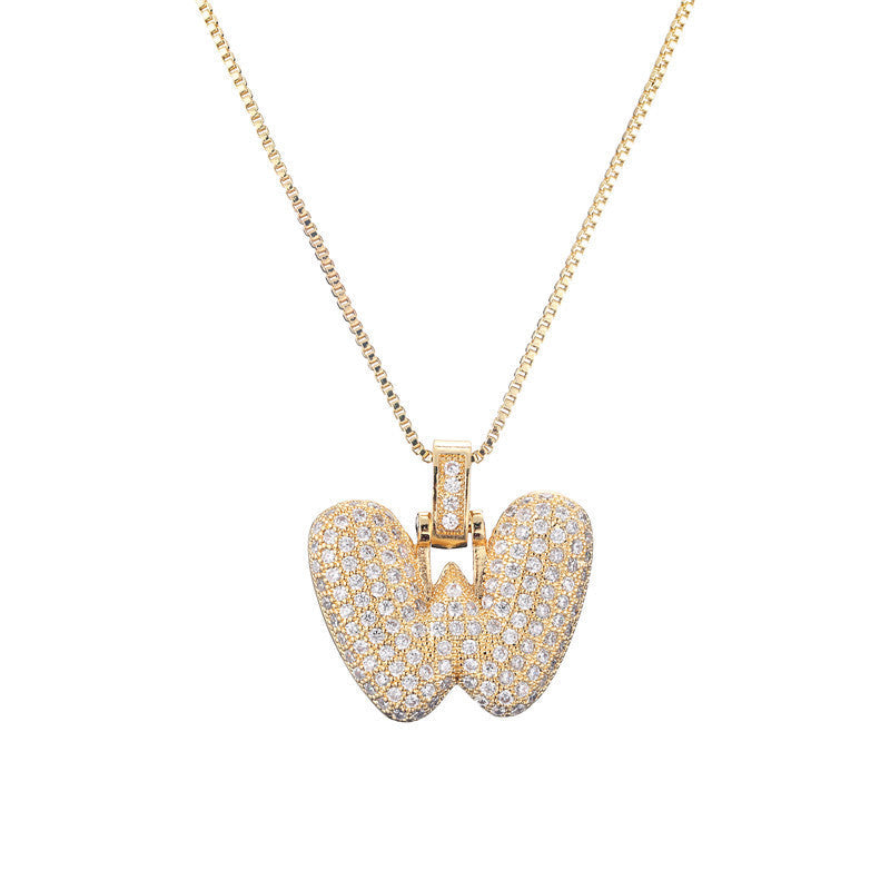 Initial Bubble Necklace