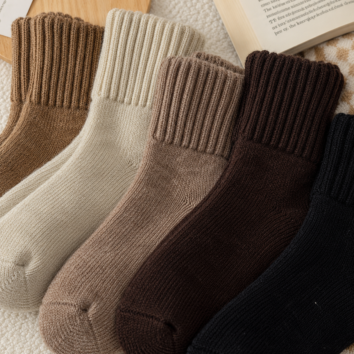 Avinly Cozy Sweater Socks (5-Pair Set)