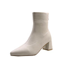 Elastic Short High-Heeled Martin