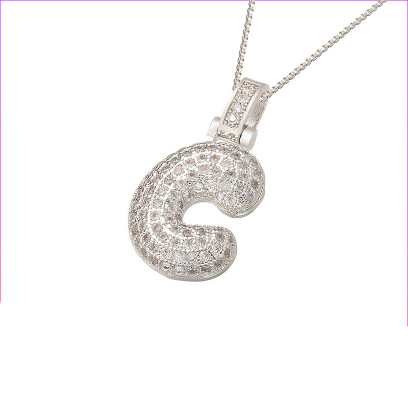 Initial Bubble Necklace