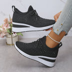 Rhinestone Cushion Sneakers