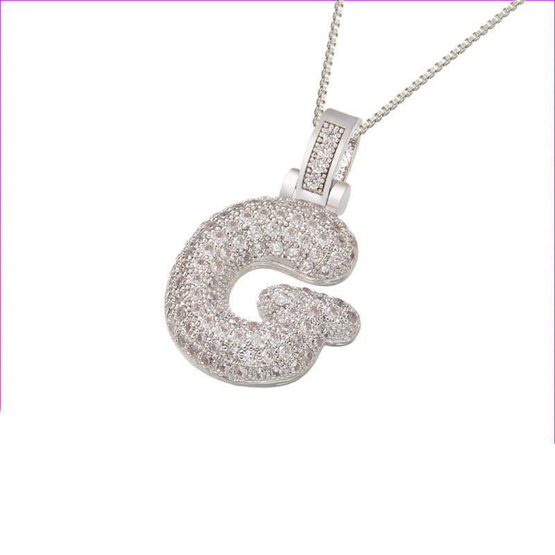 Initial Bubble Necklace