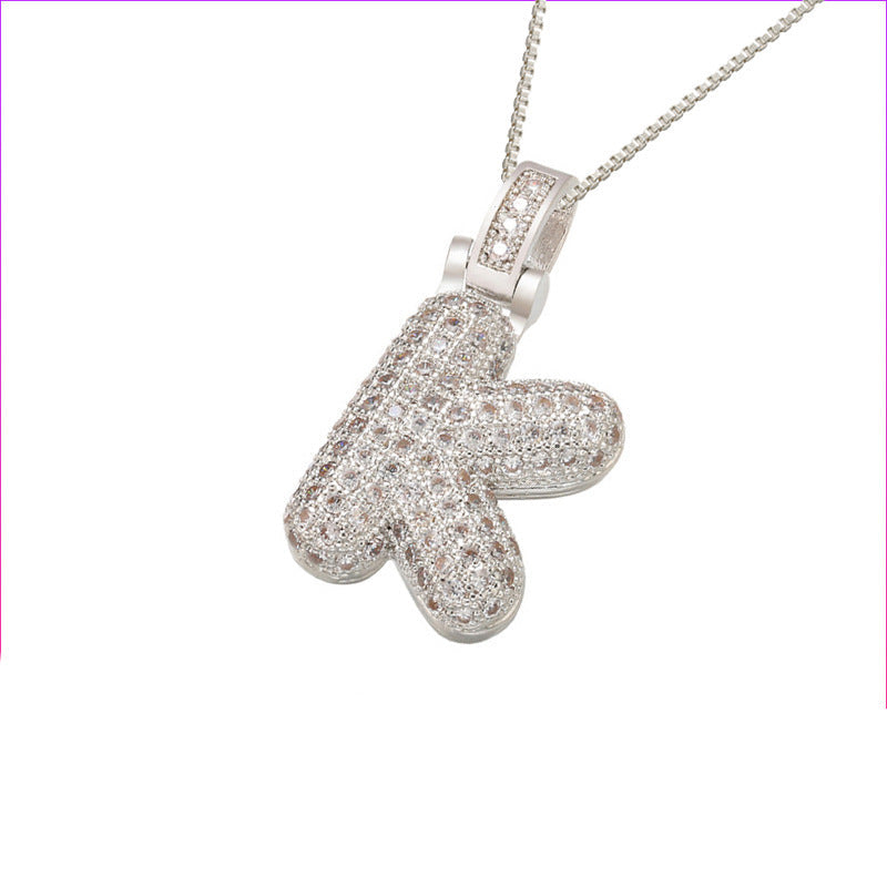 Initial Bubble Necklace