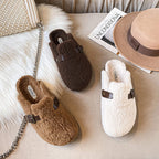 Velvet Padded Cotton Slippers