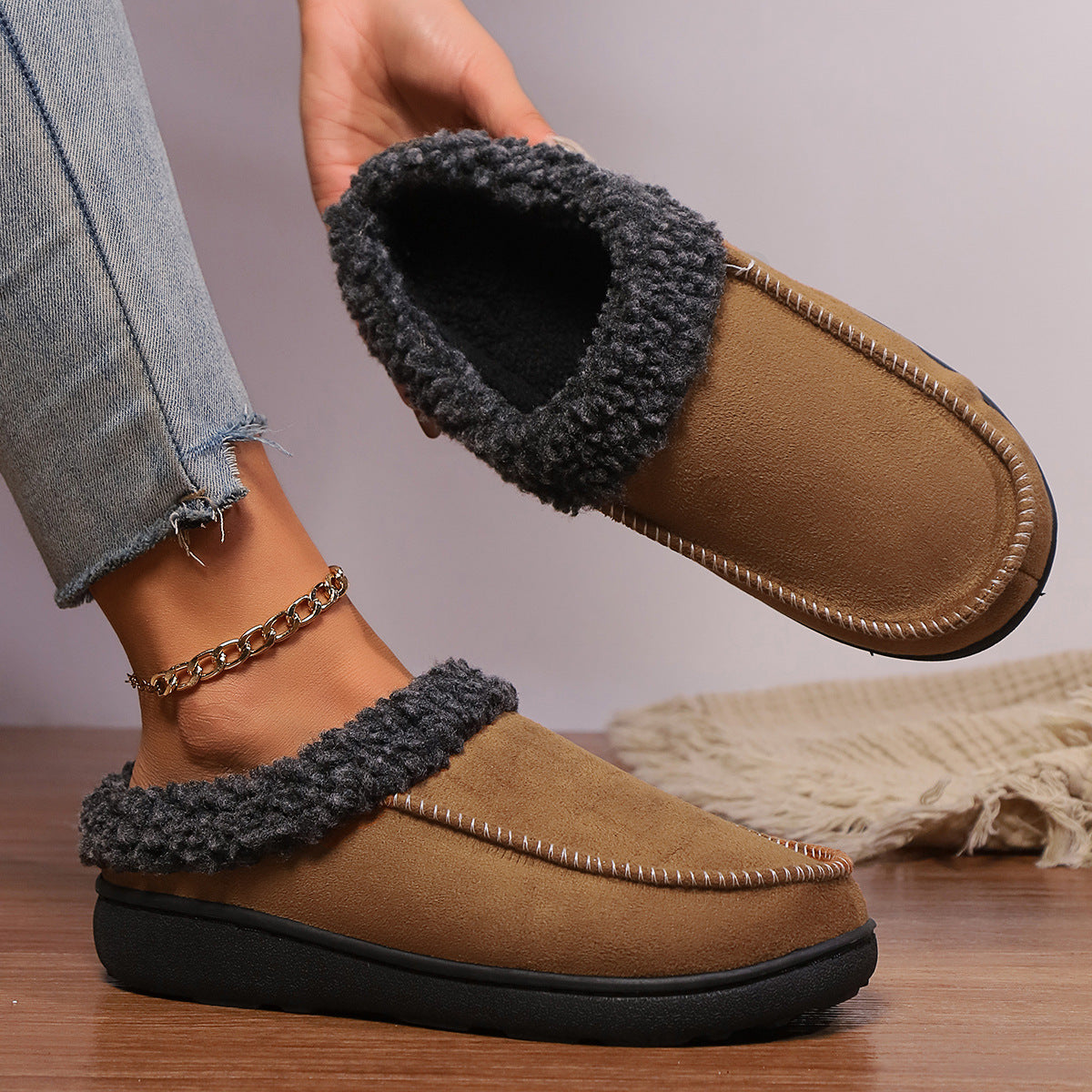 Winter Slip-On Slippers