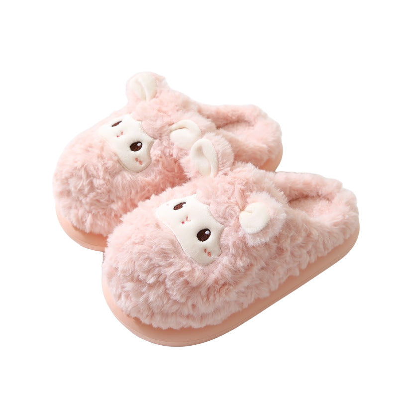 Fluffy Llama Plush Slippers