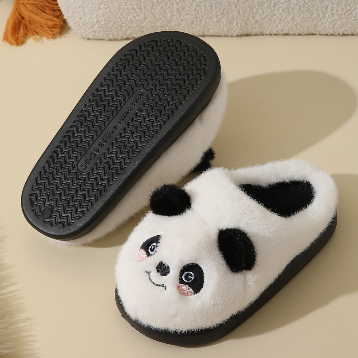 Panda Fluffy Slippers