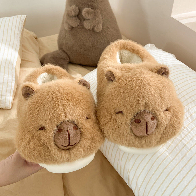 Cozy Bear Plush Slippers