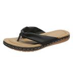 Clip Toe Bow Slippers Summer Flat Beach Shoes Flip Flops Sandals For Women